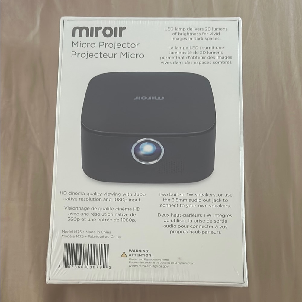 Black Micro Projector